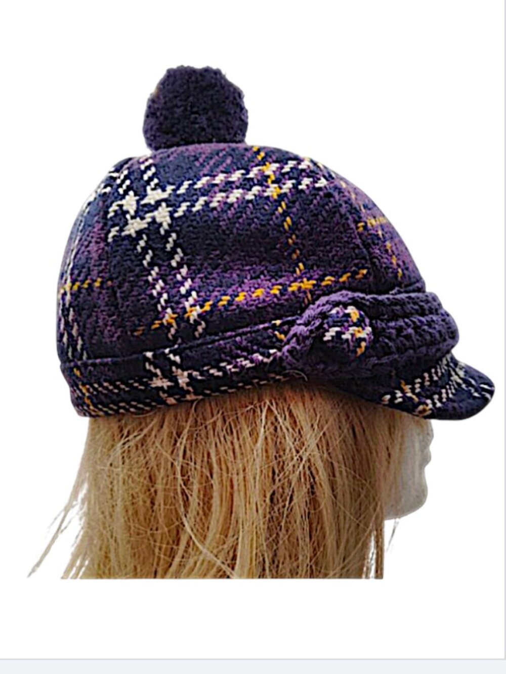 Hat Attack Sailor / Breton Cap with Pom Pom  -  Never Worn